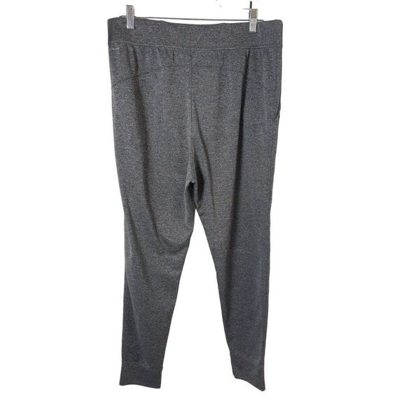 Women's Joggers Large Hi Rise Grey Pockets Tapered Stretch Athletic Sweat Pants - Picture 4 of 4